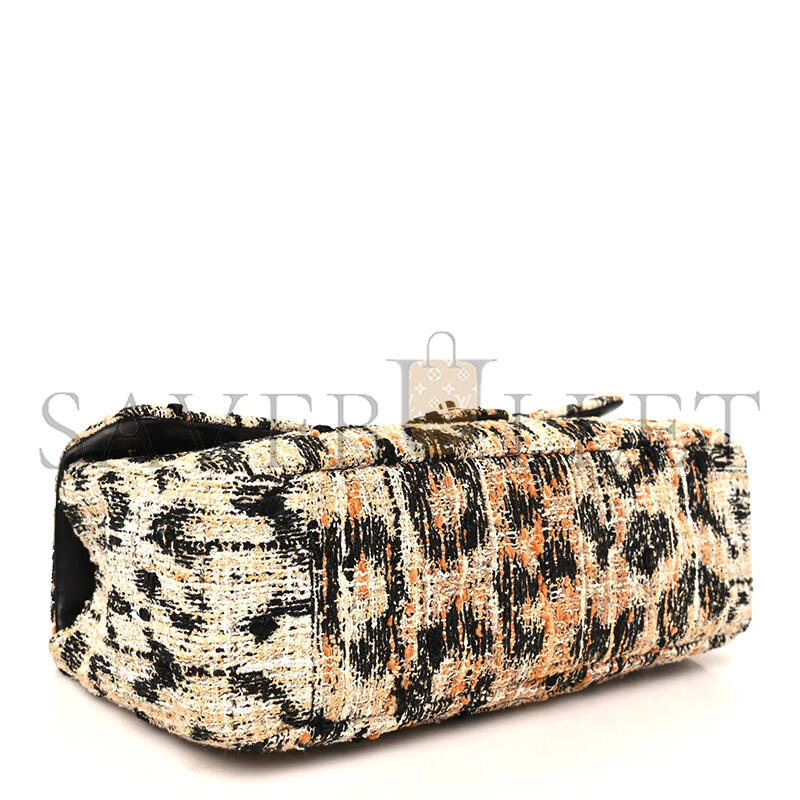CHANEL TWEED MAXI FLAPBAG AS6281 (32*19.5*10cm)